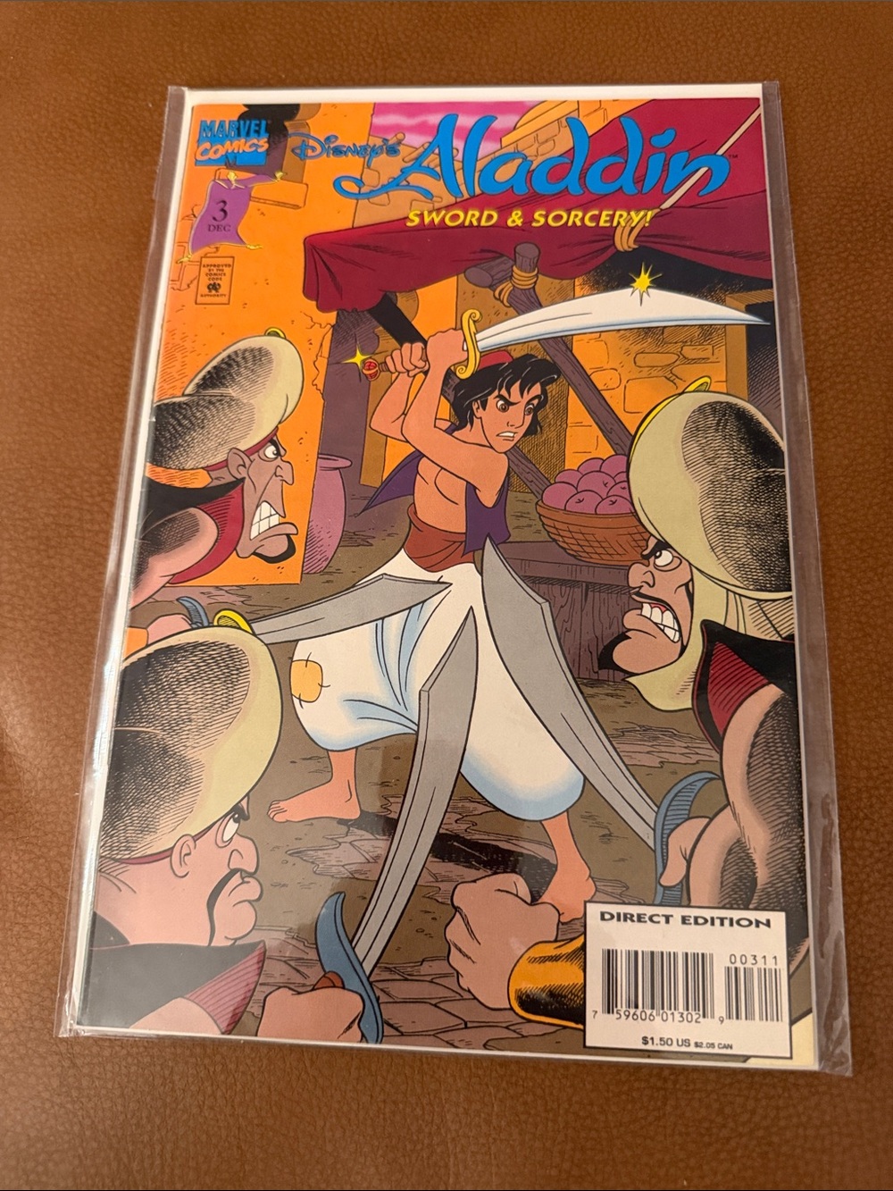 Marvel Comics Disneys Aladdin #3 Dec Sword & Sorcery!